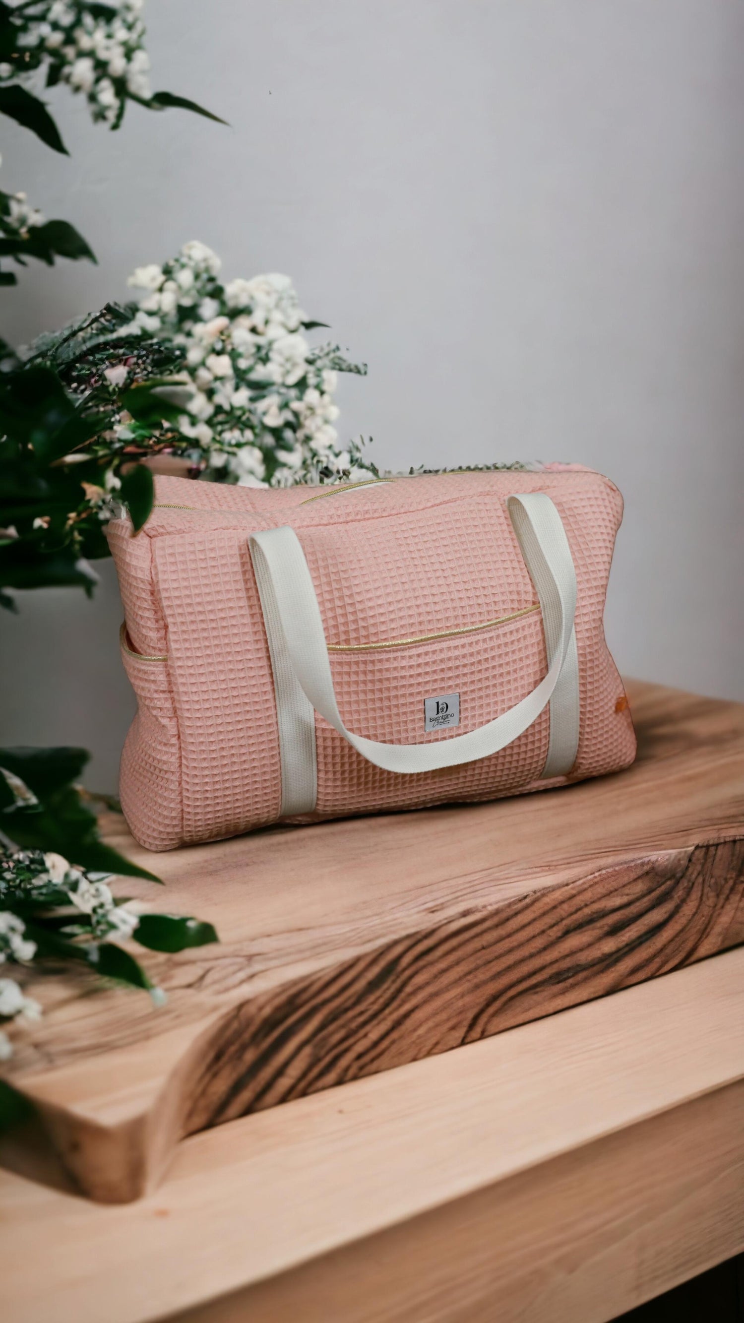 sac à langer rose bambino création